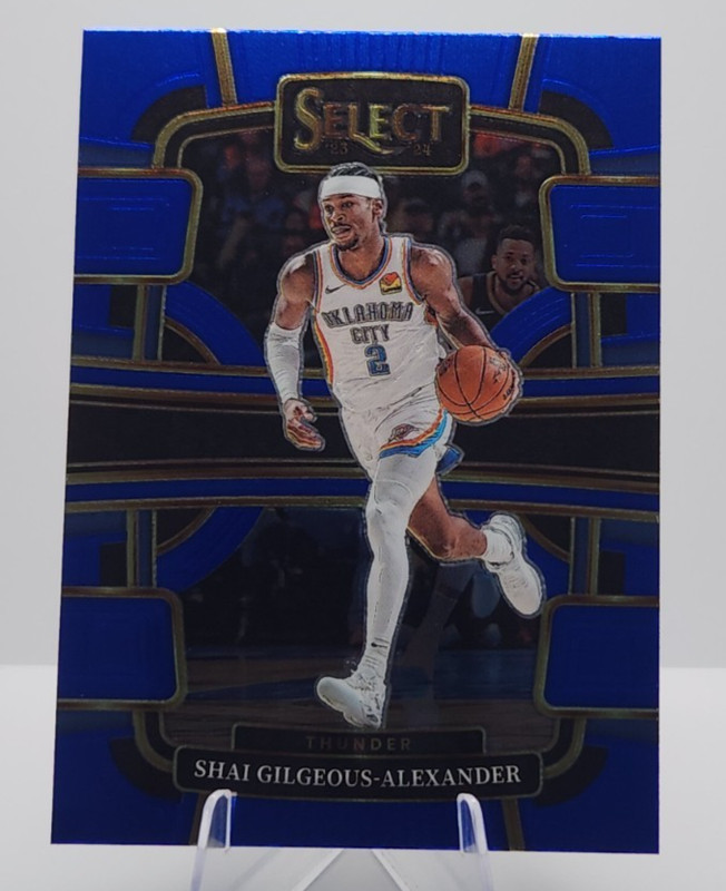 2023-24 Panini Select - Concourse Shai Gilgeous-Alexander #57 Blue Prizm