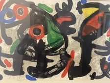 Joan Miró Original 1970 DLM Lithograph Abstract One Derriere Le Miroir Art