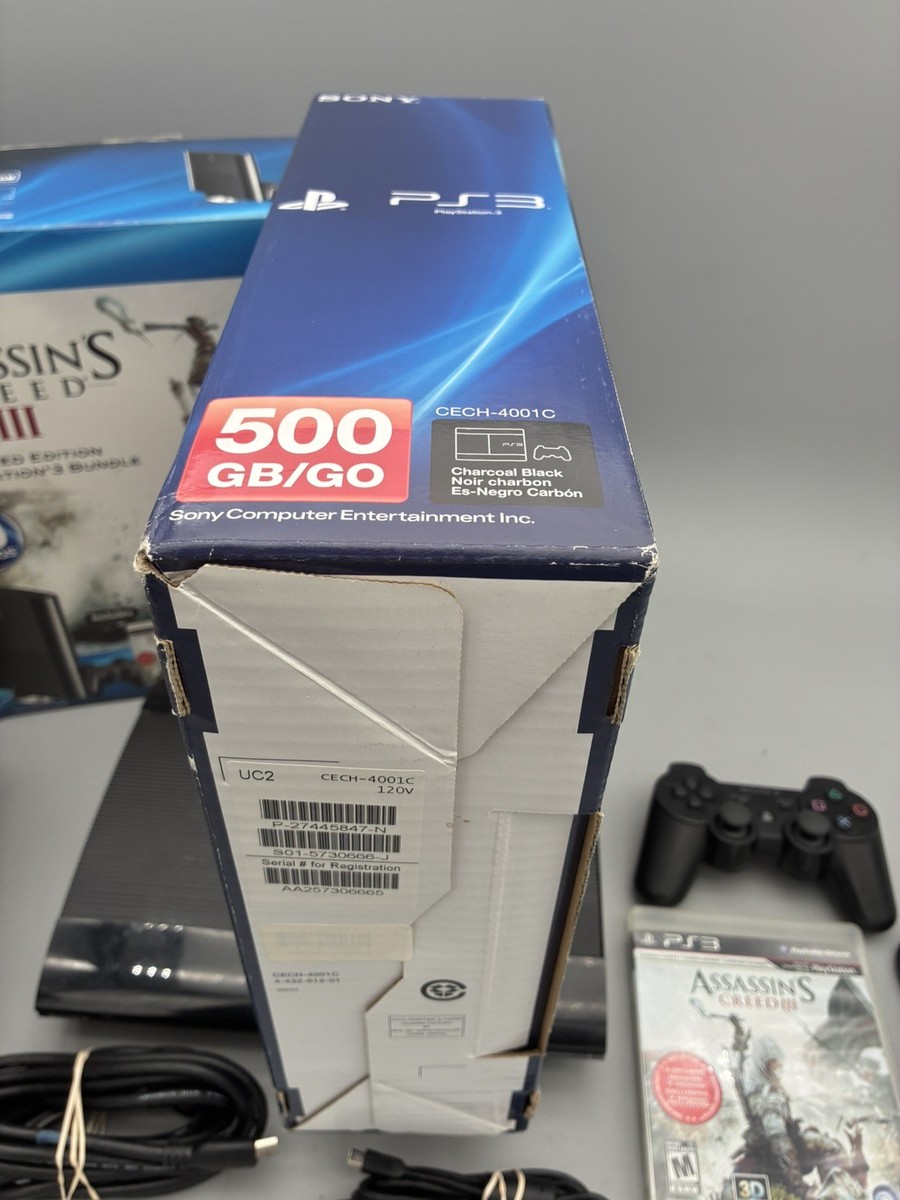 Sony Playstation 3 Super Slim Assassin's Creed III Bundle 500GB