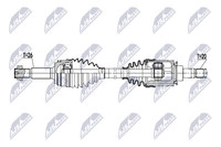 NTY Antriebswelle NPW-TY-268 FüR Toyota RAV 4 3 VAN 4WD ZSA30 ZSA44_ ZSA44R Vvti