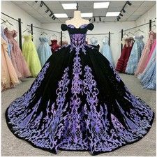 Princess Shiny Quinceanera Dresses Sexy Off Shoulder Ball Gown Sweet Ball Gown