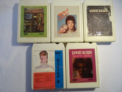 8 TRACK LOT - DAVID BOWIE - ZIGGY - ALADDIN - PIN-UPS -  RCA - FULLY SERVICED -