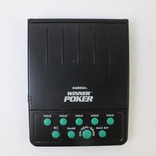 Vintage Radica Winner Poker Electronic Handheld Game Model 1710 Untested
