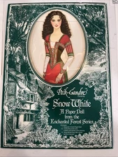 Vintage SNOW WHITE Enchanted Forest PAPER DOLLS - Peck-Gandre’ 1988 UNCUT “new”