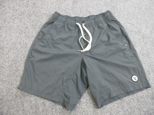 Vuori Kore Everday Shorts Mens Small Gray Lined Drawstring Athletic Quick Dry