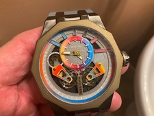 INVICTA Specialty Men 52mm Auto Skeleton Stainless Steel Gunmetal. New