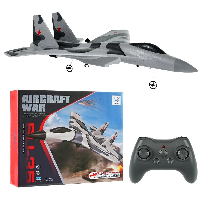 2.4G RC Aircraft War 3CH SU35 Remote-controlled Fighter Jet Plane Model with LED - Image 2 of 4