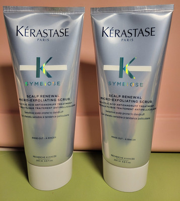 LOT Of 2 Kerastase Symbiose Scalp Renewal Micro-Exfoliating Scrub 6.8 oz Each