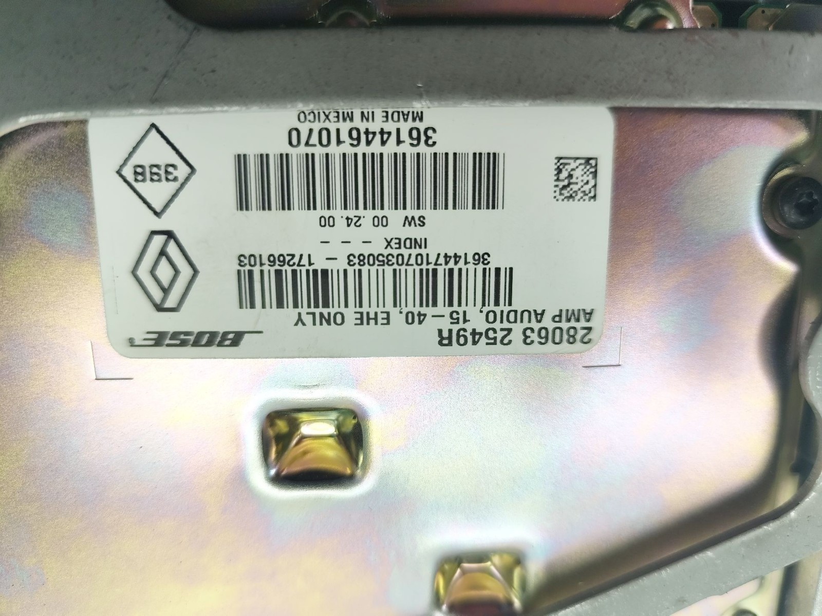 280632549R ANTENNA AMPLIFIER / 184341 FOR RENAULT MEGANE IV HATCHBACK B9A