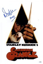 Clockwork Orange Malcolm McDowell Autograph Autographed 12x18 Poster Photo