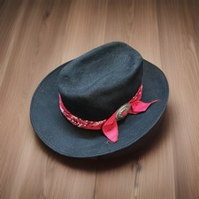 Bollman Jocklin 100 Wool Felt Western Cowboy Hat Black Made in USA