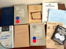 Lot of 10 VTG Coin collecting books-Guides/Value-Auction-etc.