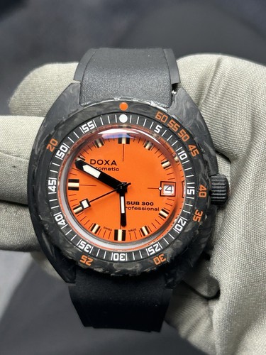 Doxa SUB 300 Professional Forged Carbon Orange Dial READ DESCRIPTION !!!