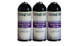 Enviro-Safe Auto A/C R134a Replacement Refrigerant with Stop Leak 3 cans