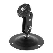 Black Metal Wall Ceiling Mount Top 360 Degree Security Camera CCTV Bracket