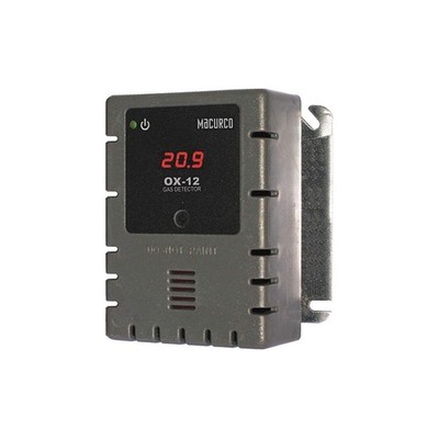 MACURCO OX-12 Fixed Gas Detector,O2,0 to 25% vol. 45CJ96