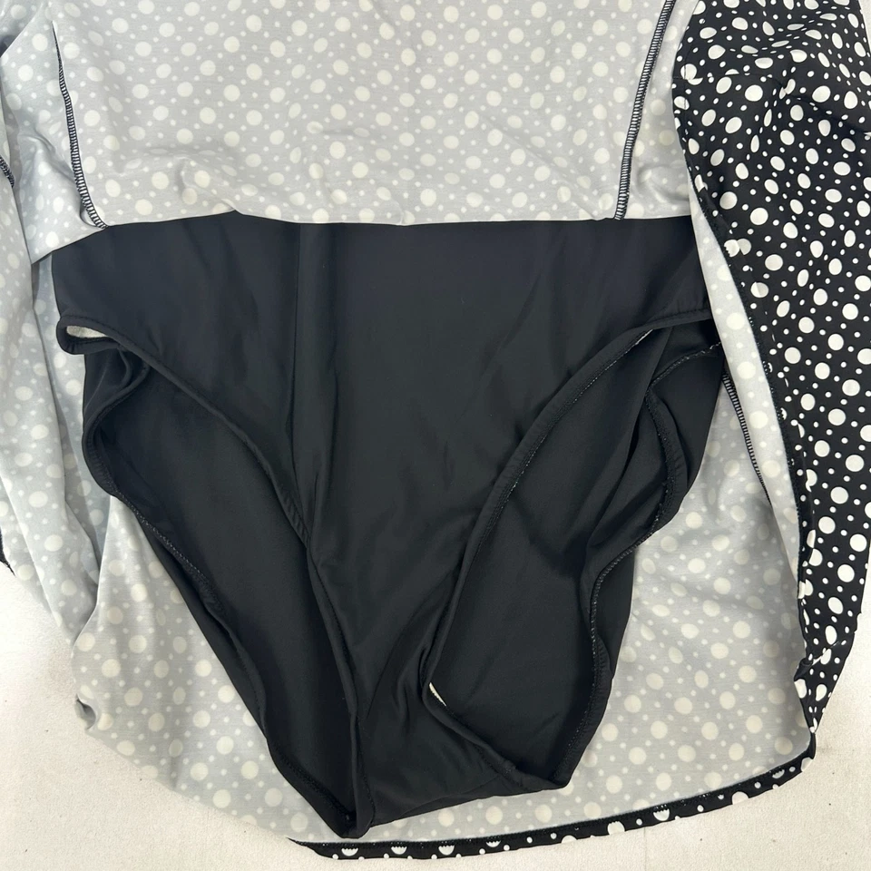 Croft&Barrow Black White Polka Dot Swim Dress Tankini Plus Size 20W - Image 4 of 4