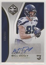 2018 Panini Limited Rookie Auto 192/199 Will Dissly #178 Auto 8k4