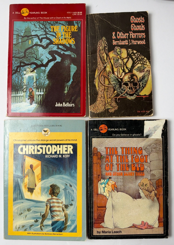 Vintage YA Horror 8 Lot Ghosts Ghouls Scary Stories Figure in the Shadows - Bild 2 von 14