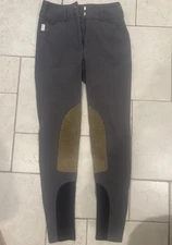 Grey Tailored Sportsman Sock Bottom Trophy Hunter Breeches Size 24R