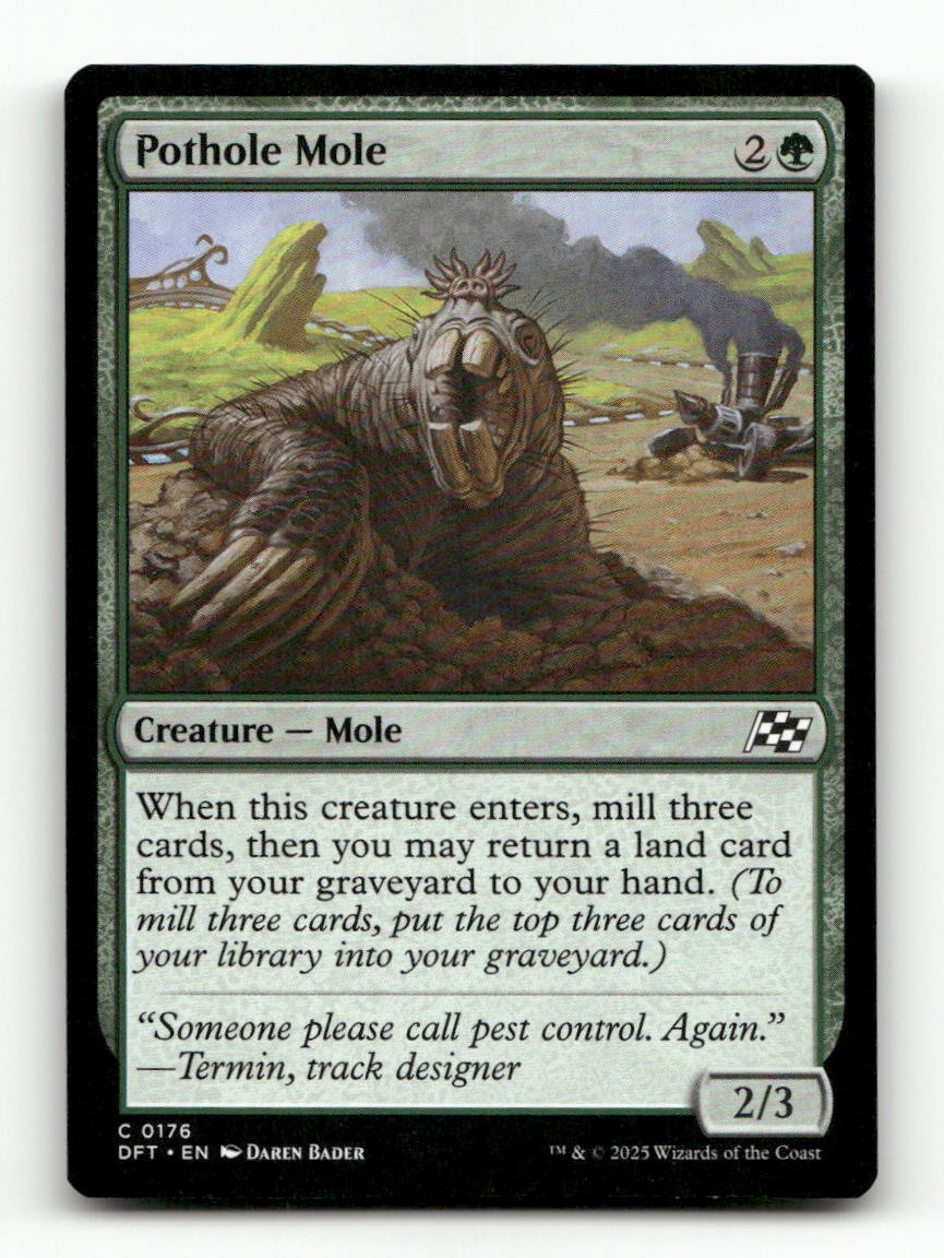 Pothole Mole 176 Common Aetherdrift Magic: The Gathering Near Mint