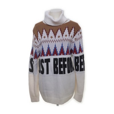J.B4 Just Before, Strickpullover, Größe: S, Unisex, Beige/Mehrfarbig, Acryl #ipd