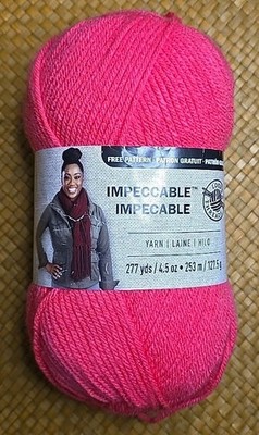 1 full skein Loops & Threads Impeccable yarn Arbor Rose Color #01417