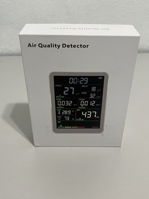Professional Indoor Air Quality Monitor with 9AQI+7 AQI Alert Buzzers C3