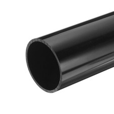 PVC Rigid Round Pipe 67.8mm ID 75mm OD 20cm 8" Length Black High Impact