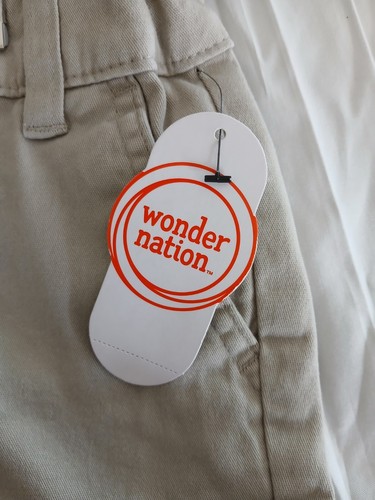 Wonder Nation Girls School Uniform Khaki Bermuda Shorts Adjustable Waist Size 6x - Picture 6 of 10