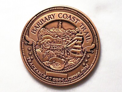 Barbary Coast Benchmark - Copper Finish - New Unactivated Geocoin