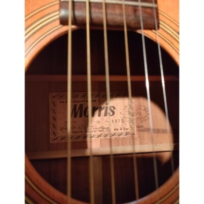 Electric Acoustic Guitar Morris W-25 Natural 1975 Made in Japan | eBay