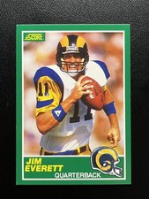 1989 Score #244 Jim Everett RAMS 🏈 (Jim Rome’s best friend)