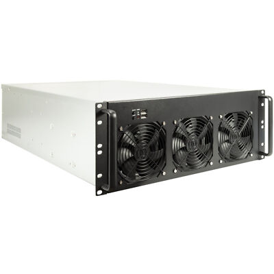 Inter-Tech 4F28 MINING-RACK, Server-Gehäuse, schwarz