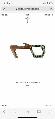 Cactus Jack Germ Free Safe touch tool Germ Tool Travis Scott Hygienic Tool