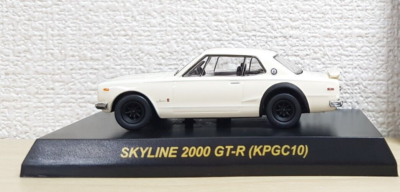 1/64 Kyosho NISSAN SKYLINE 2000 GT-R KPGC10 WHITE diecast car