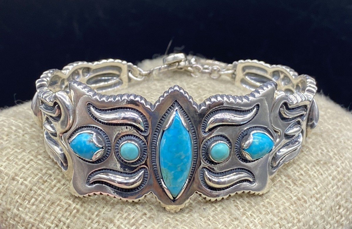 CODY SANDERSON, CAROLYN POLLACK-Sterling SW 'Santa Fe' Turquoise