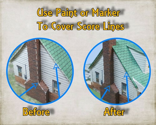 N Scale Building - Pre-Cut CARDSTOCK PAPER Cape Cod Style House CCN02 - Bild 5 von 8