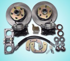 1964 1965 1966 Mustang Front Disc Brake Conversion Uses V-8 Drum Brake Spindles