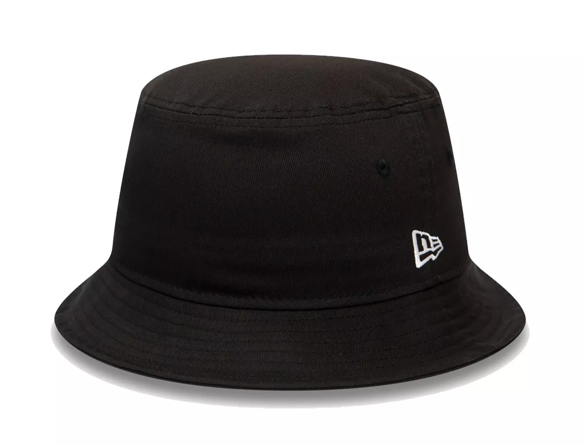 New Era Cap Men's Summer Essential Basic Black Color Cotton Material Bucket  Hat