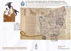 BUSTONE FDC 550° ANN. DETERMINATION BORDERS BETWEEN REPUBLIC S. MARINO AND ITALY