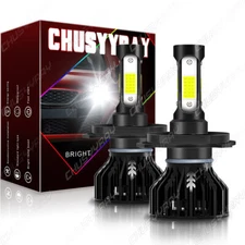 2x H4 6000K LED Headlight Bulbs FOR HONDA CIVIC DEL SOL 1993-1997 Hi/Lo Beam
