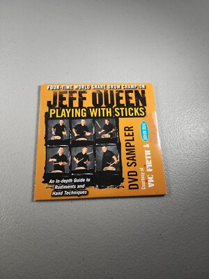 RARE Jeff Queen: Playing with Sticks DVD Sampler, Vic Firth & Hudson Music