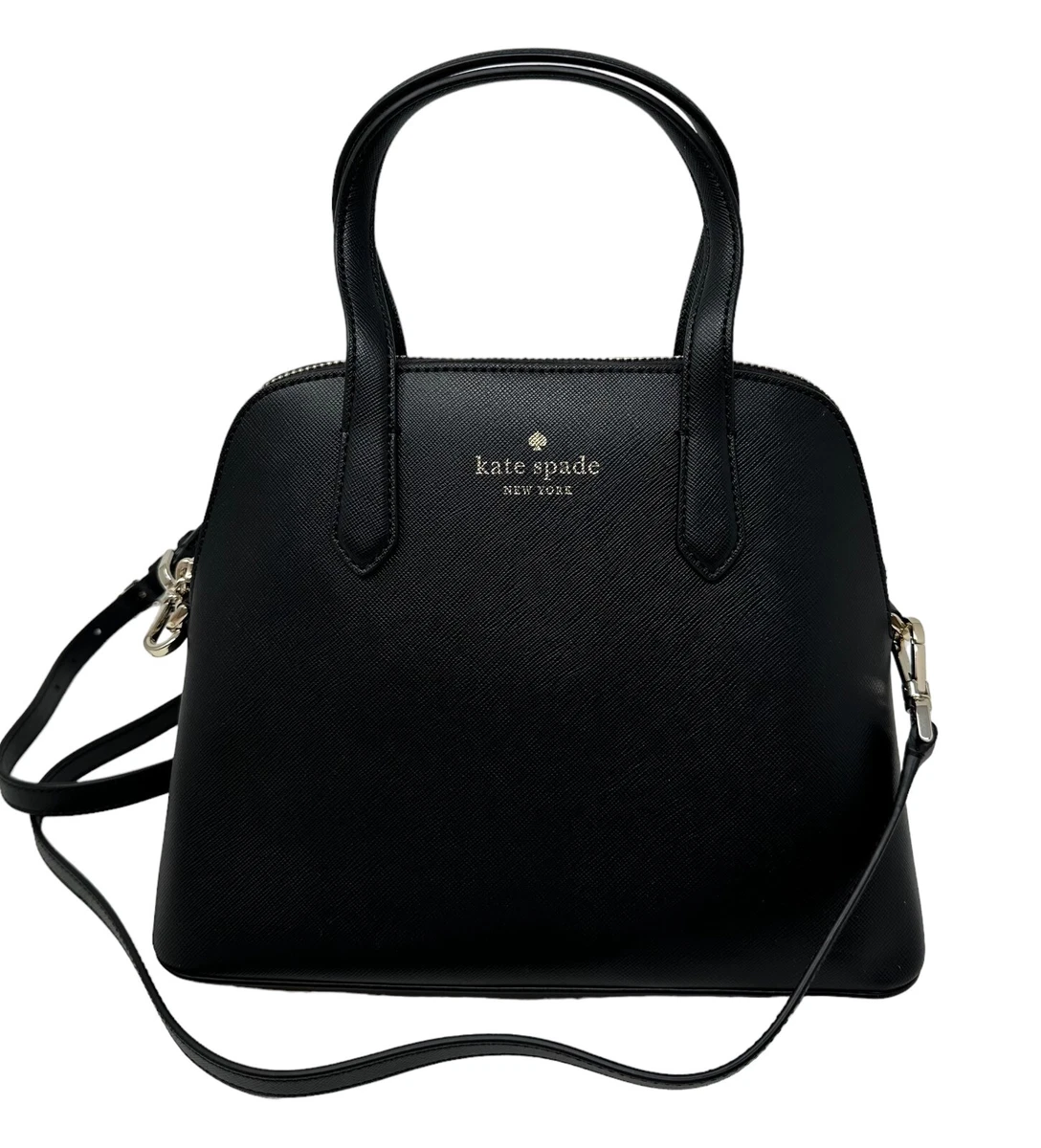 Kate spade black satchel crossbody best sale bag