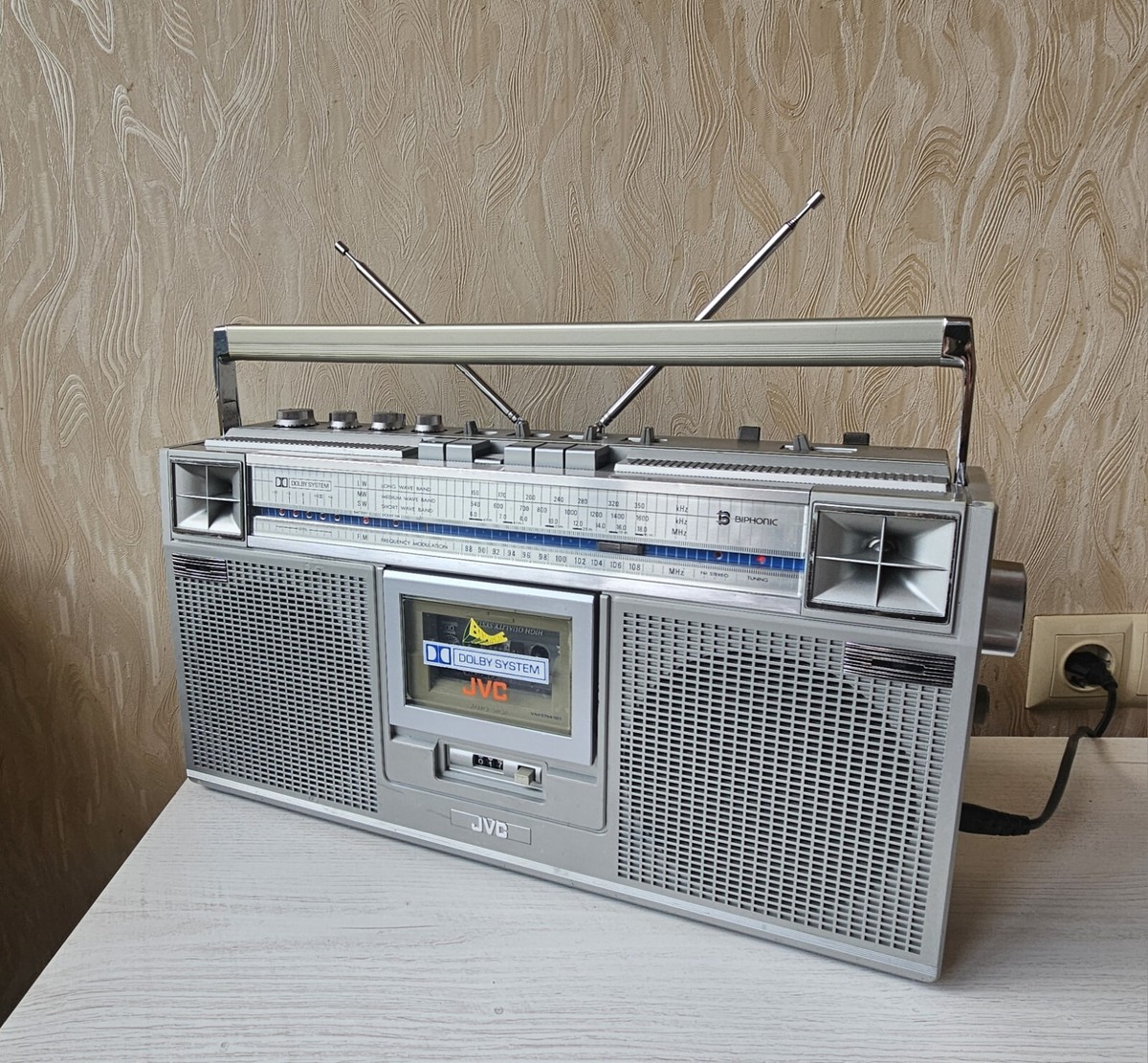 BOOMBOX JVC RC-656LB Japan Vintage Cassette Player Fully Working