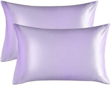 Satin Pillowcase 2 Pack Queen Size 20x30 inches 