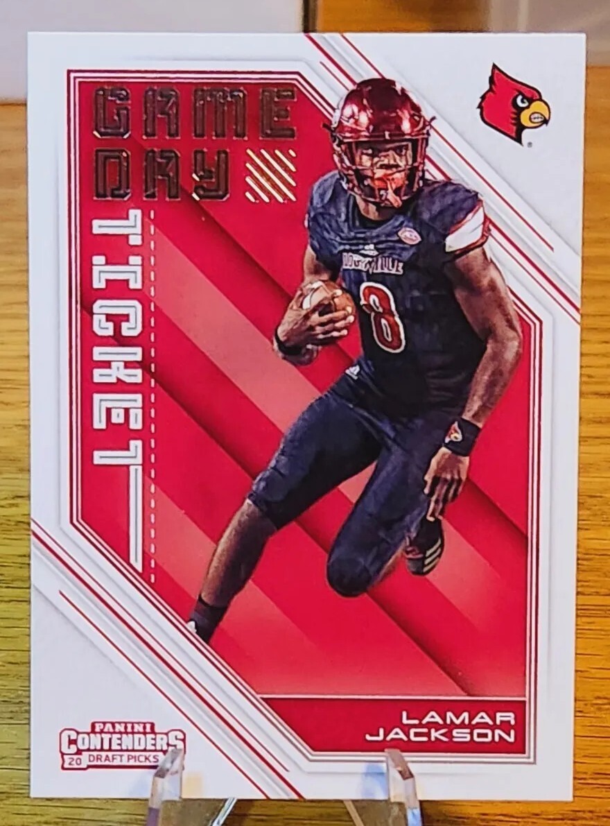 2018 Contenders Draft Picks Game Day Ticket Lamar Jackson Rookie RC #4 Ravens
