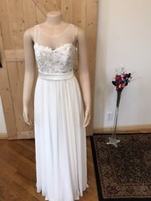 Davids Bridal wedding dress size 4 Ivory NWT