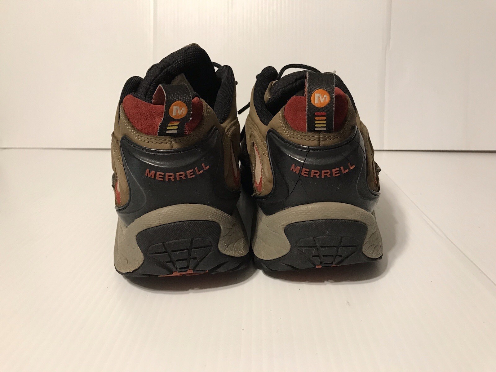 Scarpa da ginnastica Merrell in pelle marrone per escursionismo trail passeggio misura 11 5