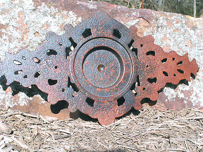 Buy Cast Iron Pediment, Victorian Design, Rust Finish 0875